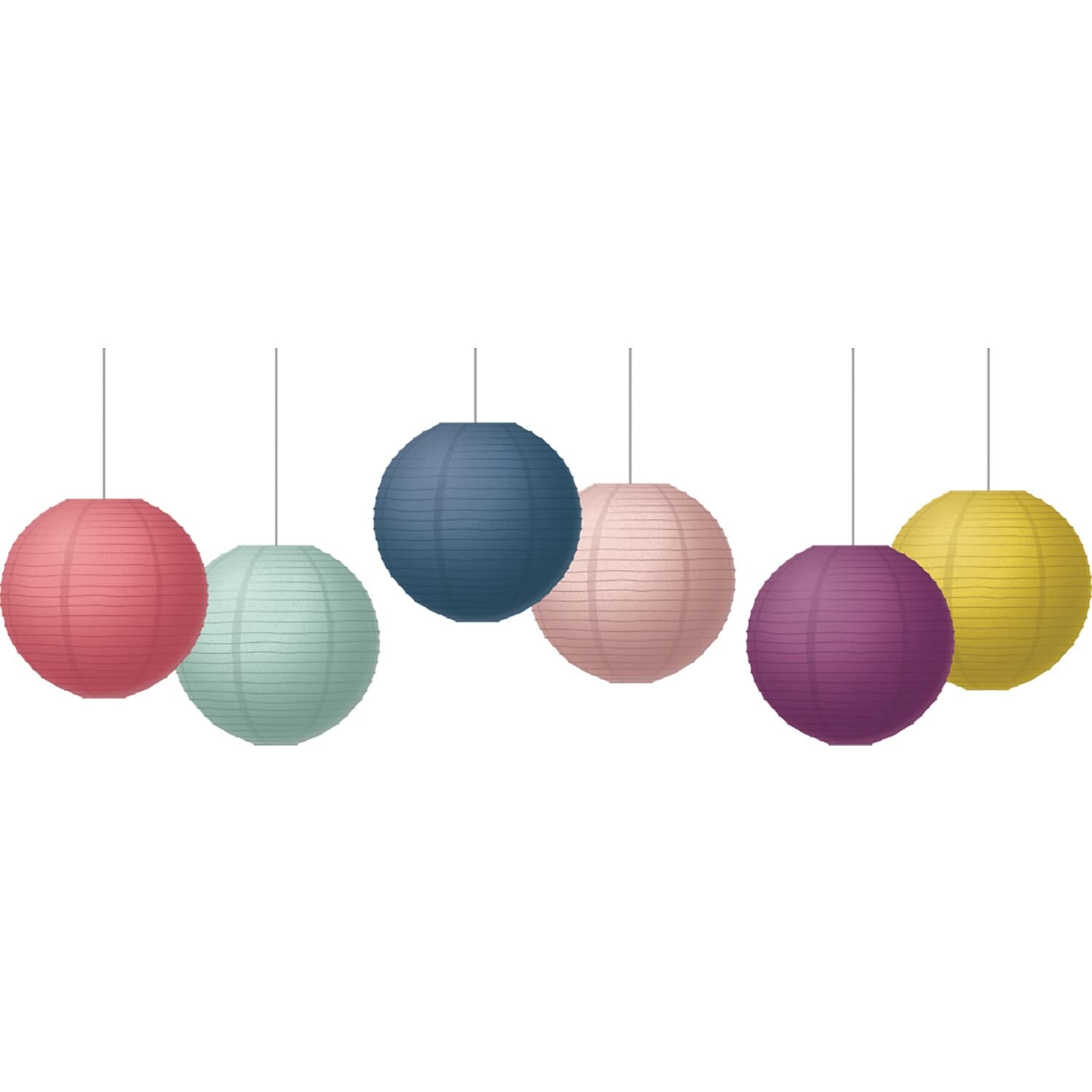 Oh Happy Day 8'' Paper Lanterns, 6 Per Pack, 3 Packs