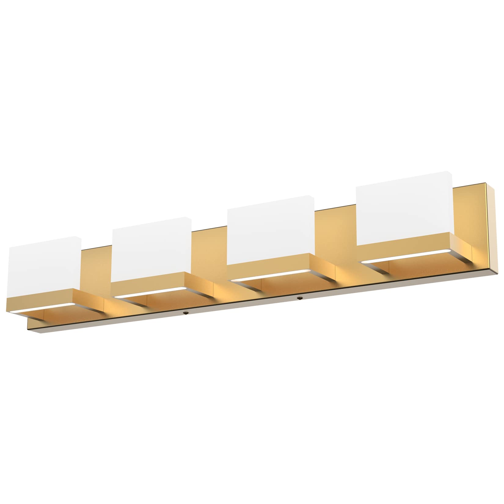Tipace Gold Vanity Lights For Bathroom Modern Led 4 Lights Bathroom Vanity Lights Up And Down Wall Light Fixtures 6000K