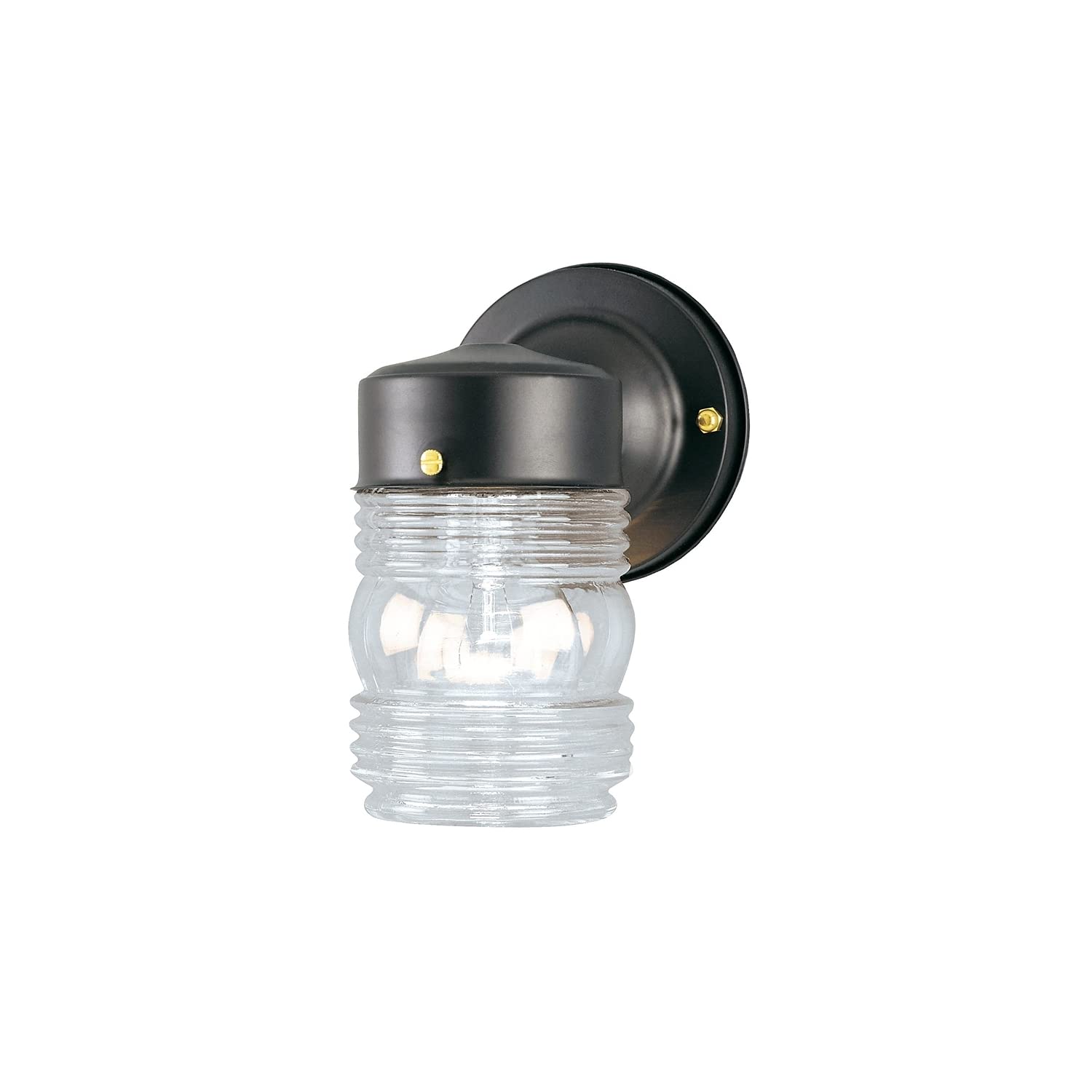 Westinghouse Angelo Brothers 66885 One-Light Jelly Jar, Black