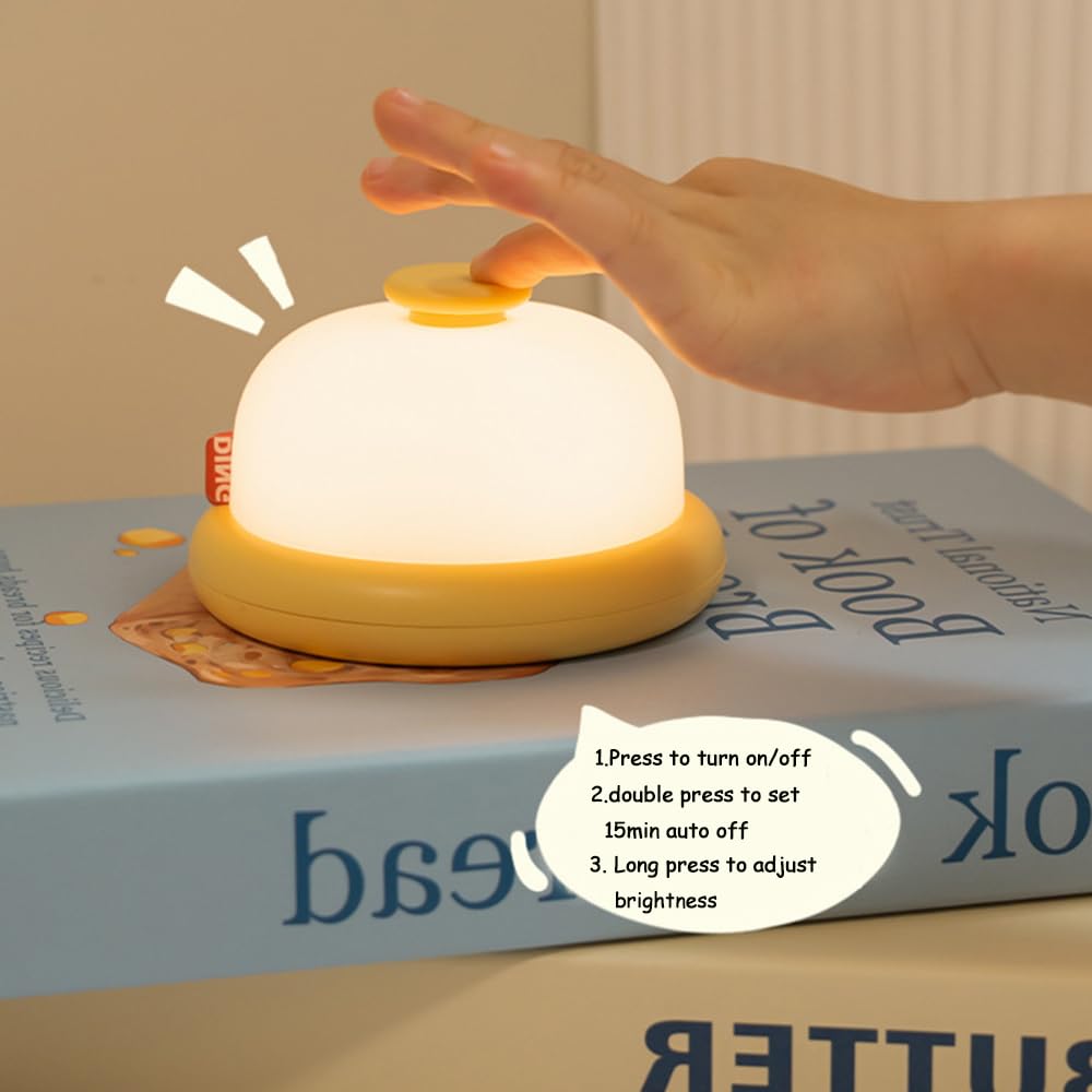 ipalmay Dimmable Night Light, USB Rechargeable, Toddler Bedside Lamp, Stress Relief Toy, Easy Color
