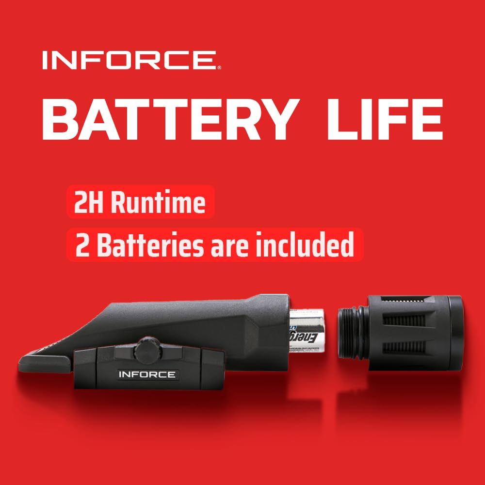 Inforce WMLX 800 Lumens Gen 2 Weaponlight White Light, Black Body (Black)