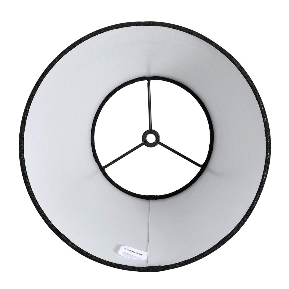 Tootoo Star Barrel Lamp Shade Replacement, 6X10X7.5 Inch, Black Fabric, Spider Model Sx-0209Na