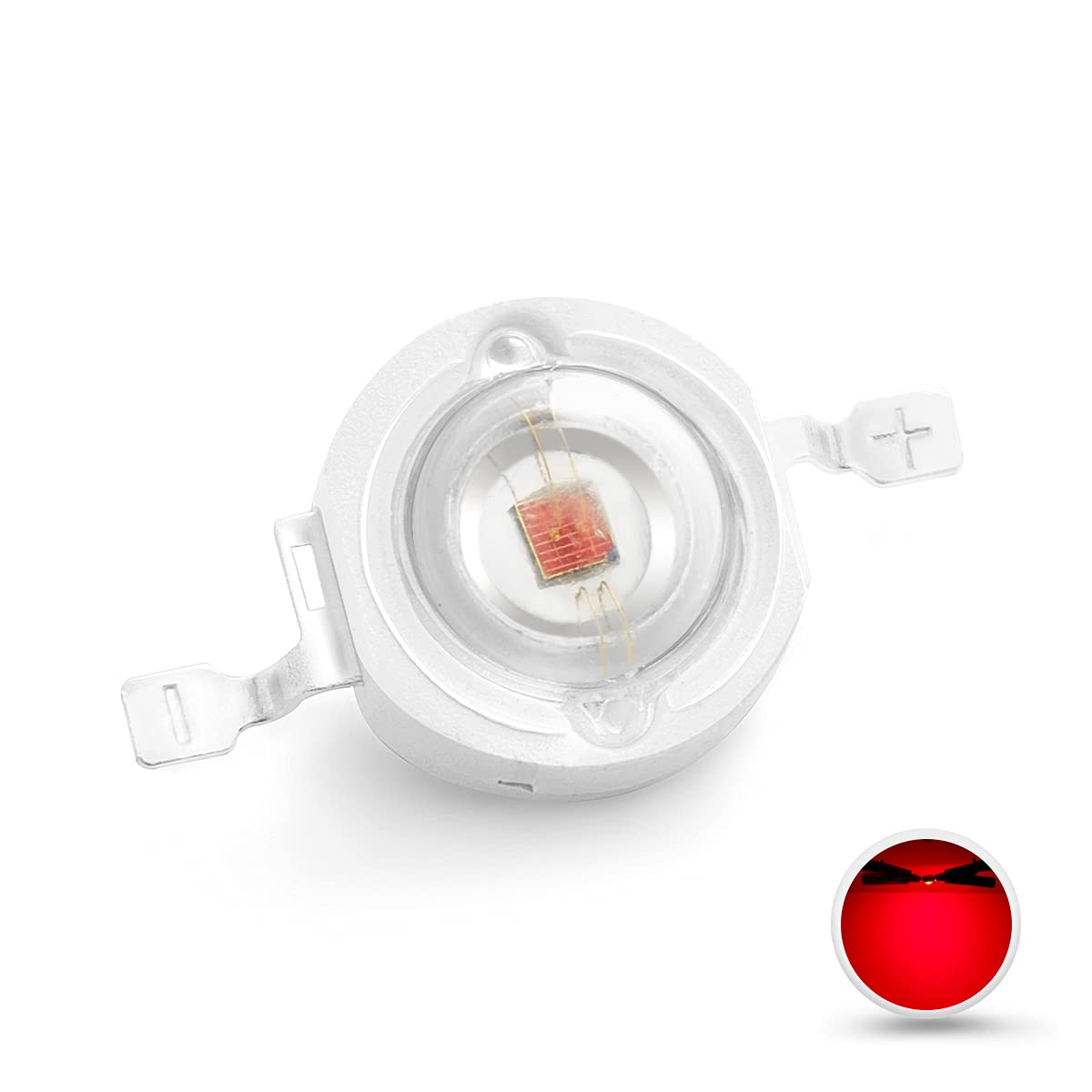 Chanzon 10 Pcs High Power Led Chip On Board 3W Red (400Ma - 500Ma / Dc 2V - 2.4V / 3 Watt) Super Bright Intensity Smd Cob Light