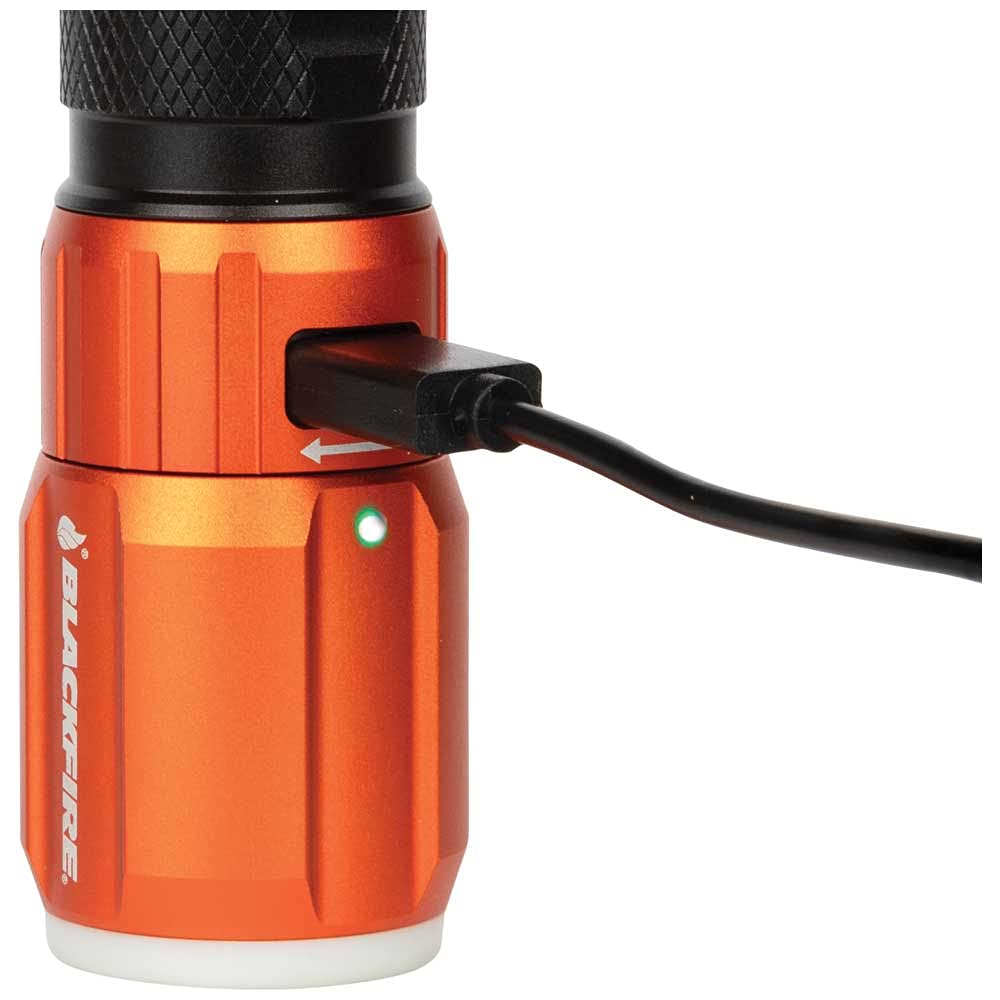 Blackfire - Klein Tools Outdoors - Rechargeable Weatherproof Magnetic Flashlight with Lantern BBM6412, 500 Lumens, Glow-in-Dark