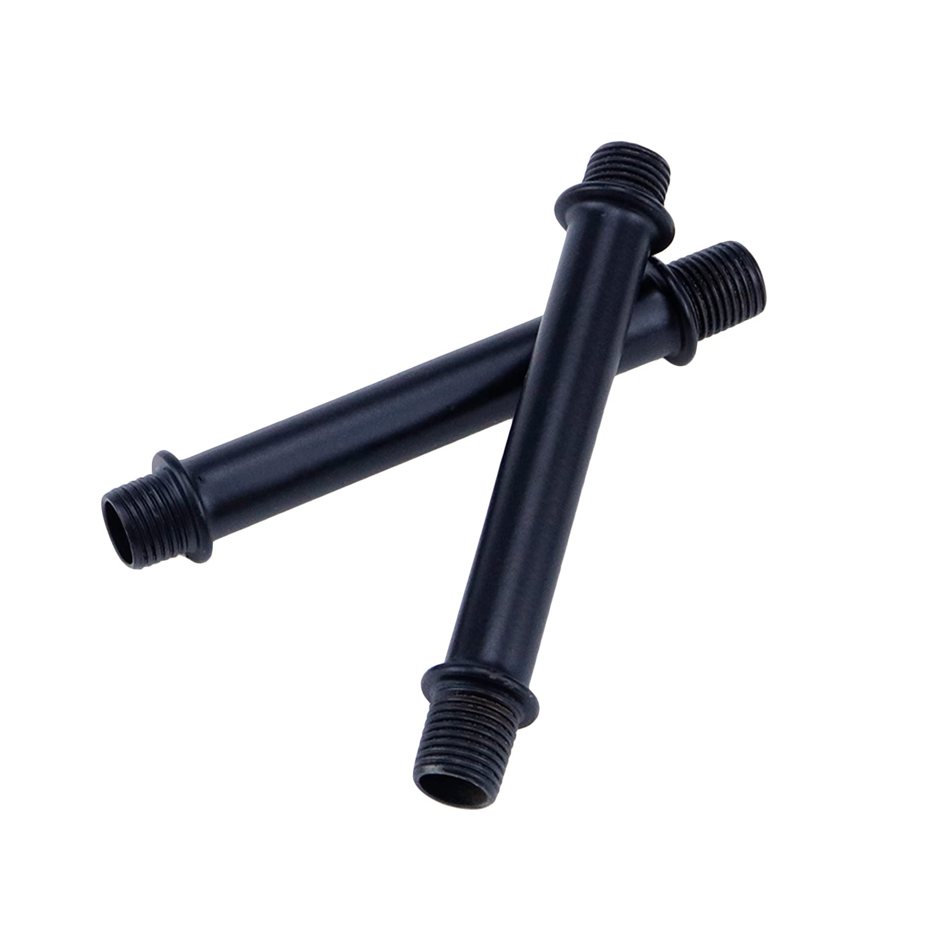 My Mironey 4 Sets Straight Pipe Lamp Stem Kit With Connector M10 Black Lamp Rod Hardware Light Fixture Parts Replacement, 3.15''