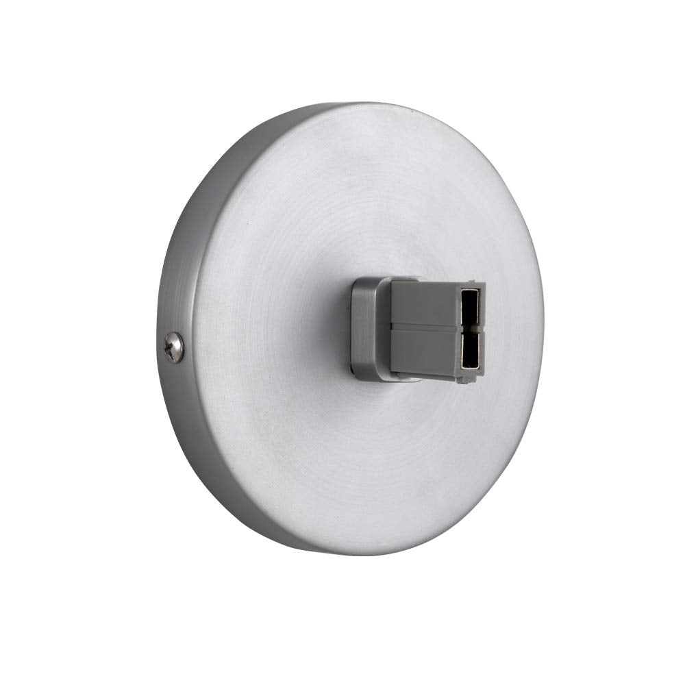 Jesco Lighting Wall Mounted Power Feed for Remote Transformer, Model MA-PFWSN, Satin Nickel Finish