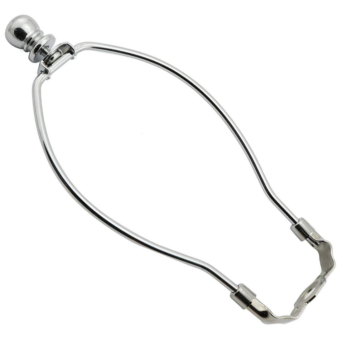 Dzs Elec 10-Inch Silver Iron Lamp Shade Harp Holder - Diy Lighting Accessory For Table/Floor Lamps (Model Harp-10In-1S)