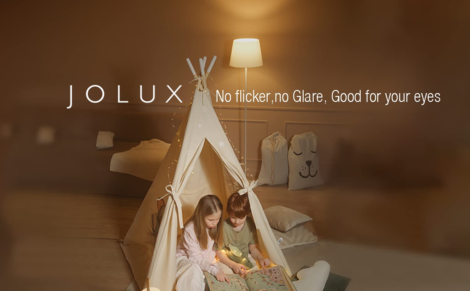 Jolux LED Stick Light Bulbs, 60W Equivalent, 3000K Warm White, E26 Base, Non-Dimmable, 6 Count, Model T60827N26U