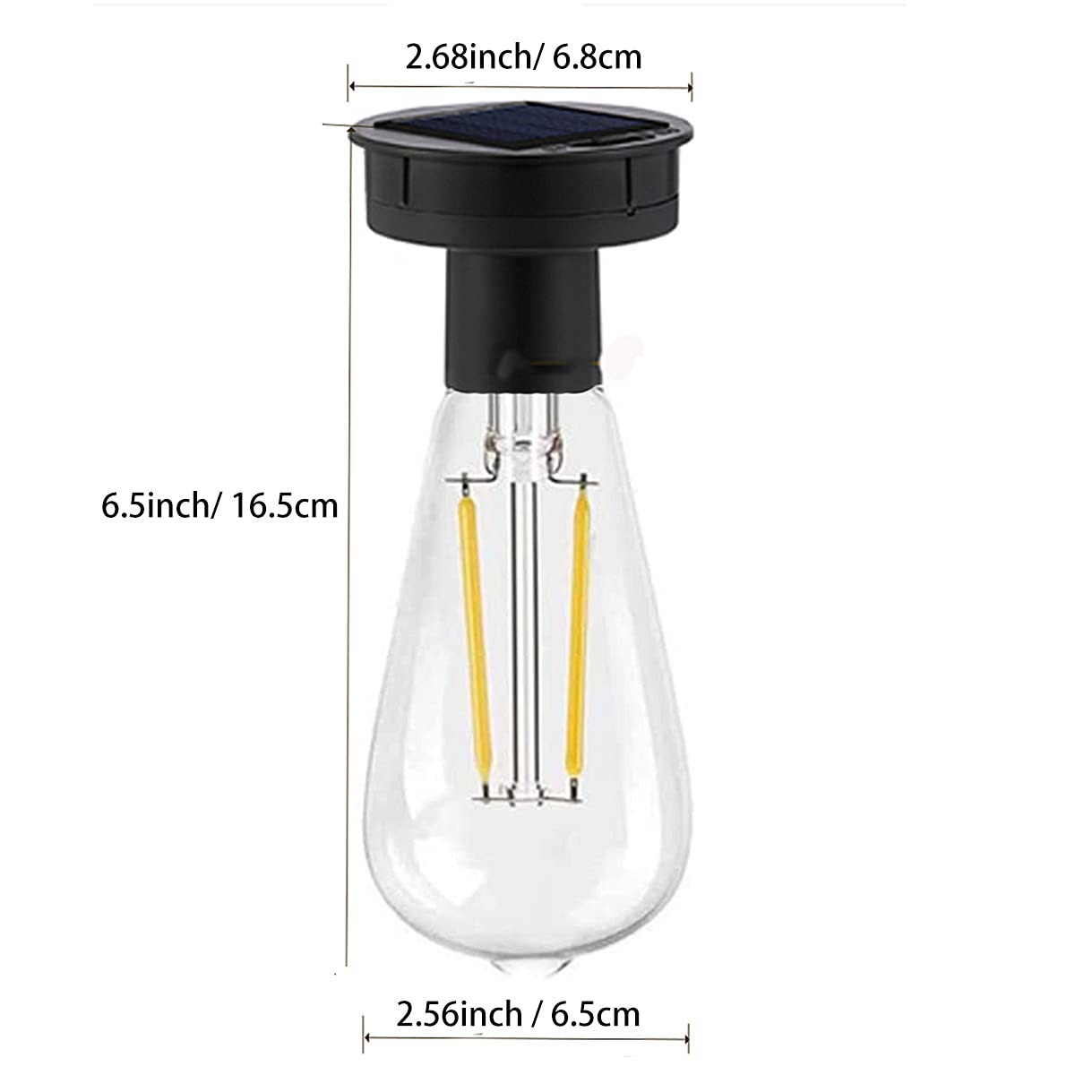 Pearlstar Solar Light Replacement Top With Bulb For Solar Lantern