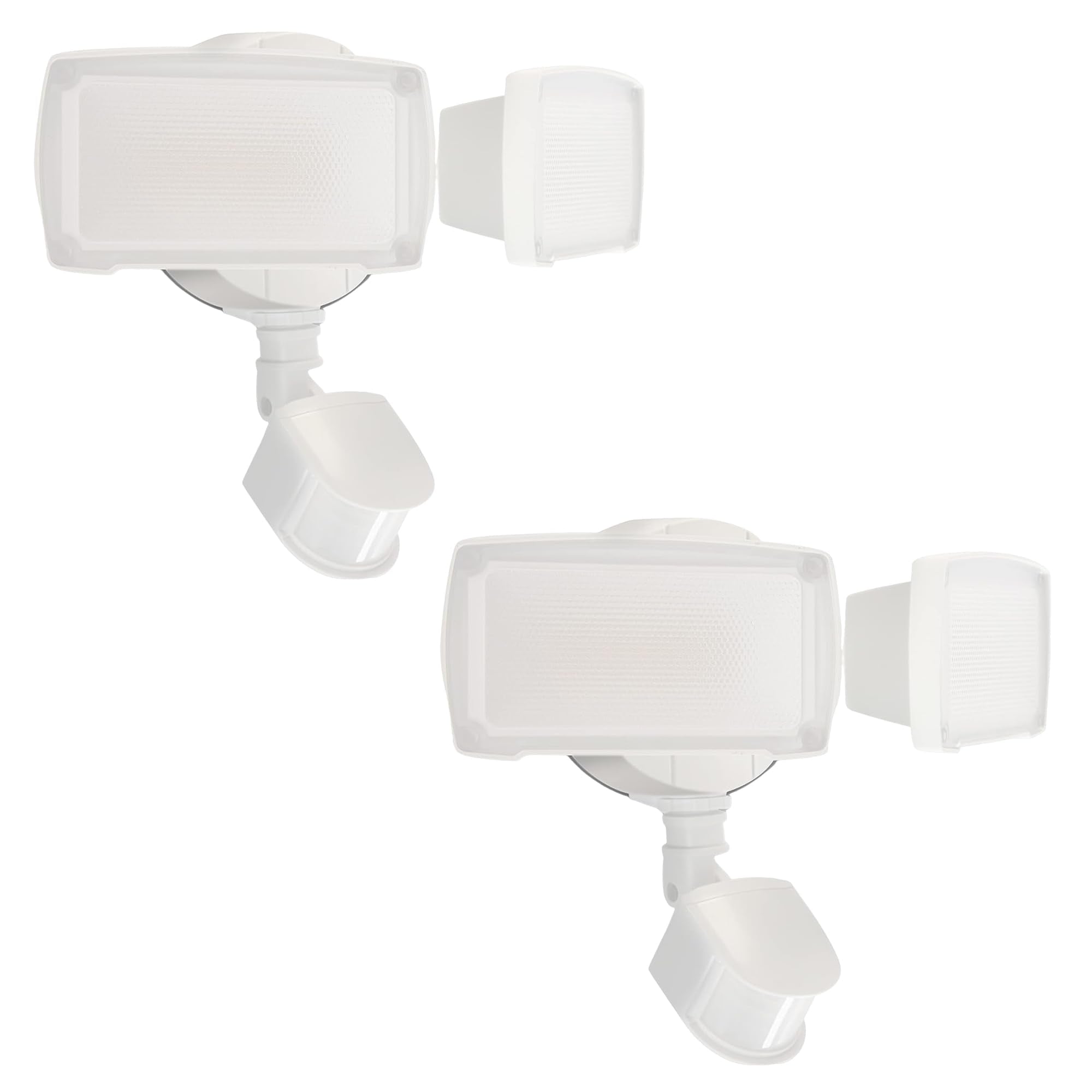 UME 2 Pack 19W LED Flood Light Motion Sensor Outdoor, 2 Adjustable Head, 2000LM, 5000K, IP65 Waterproof, Dusk to Dawn Security L