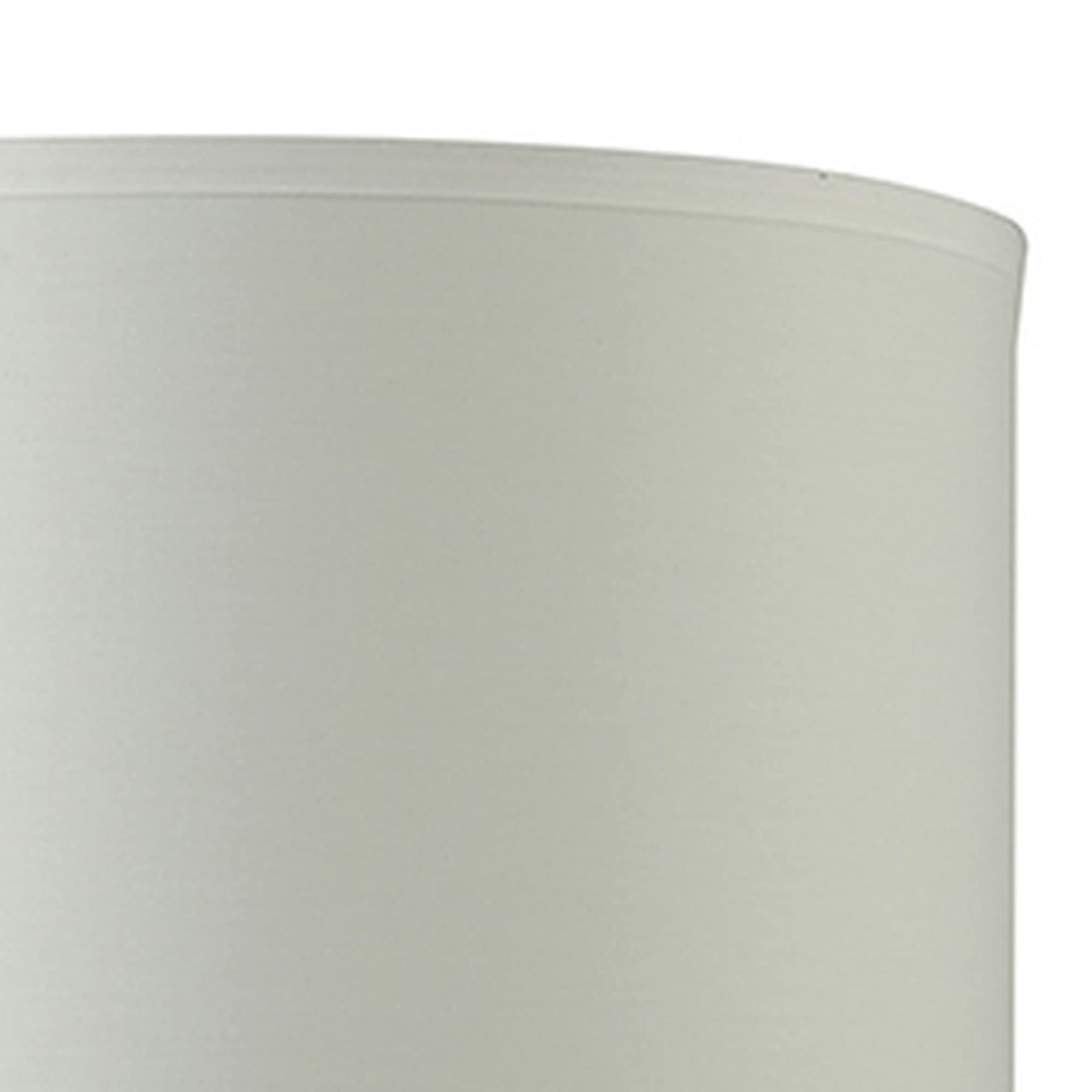 Benzara Table Lamp, Glass Body, Clear and White, Model BM240428