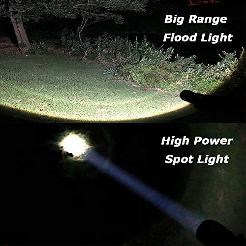 JARDLITE LED Emergency Handheld Flashlight, 4 Pack, Adjustable Focus, Water Resistant, Model 4L1000, Alloy Steel