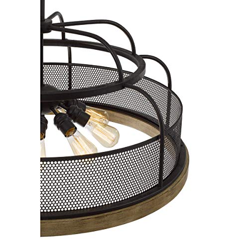 Cal Lighting Fx-3706-9 Transitional Nine Light Chandelier From Akaki Collection In Bronze / Dark Finish, 25.00 Inches