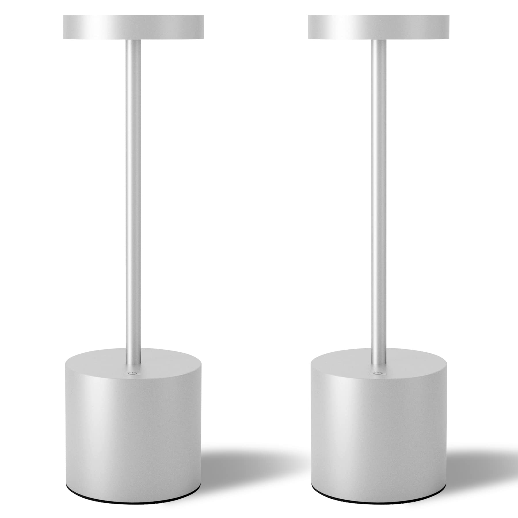 Tbbga Cordless Table Lamps Set Of 2, 5000Mah Rechargeable Battery Powered Lamp, 3 Color Stepless Dimming Led Table Lamp, Portabl