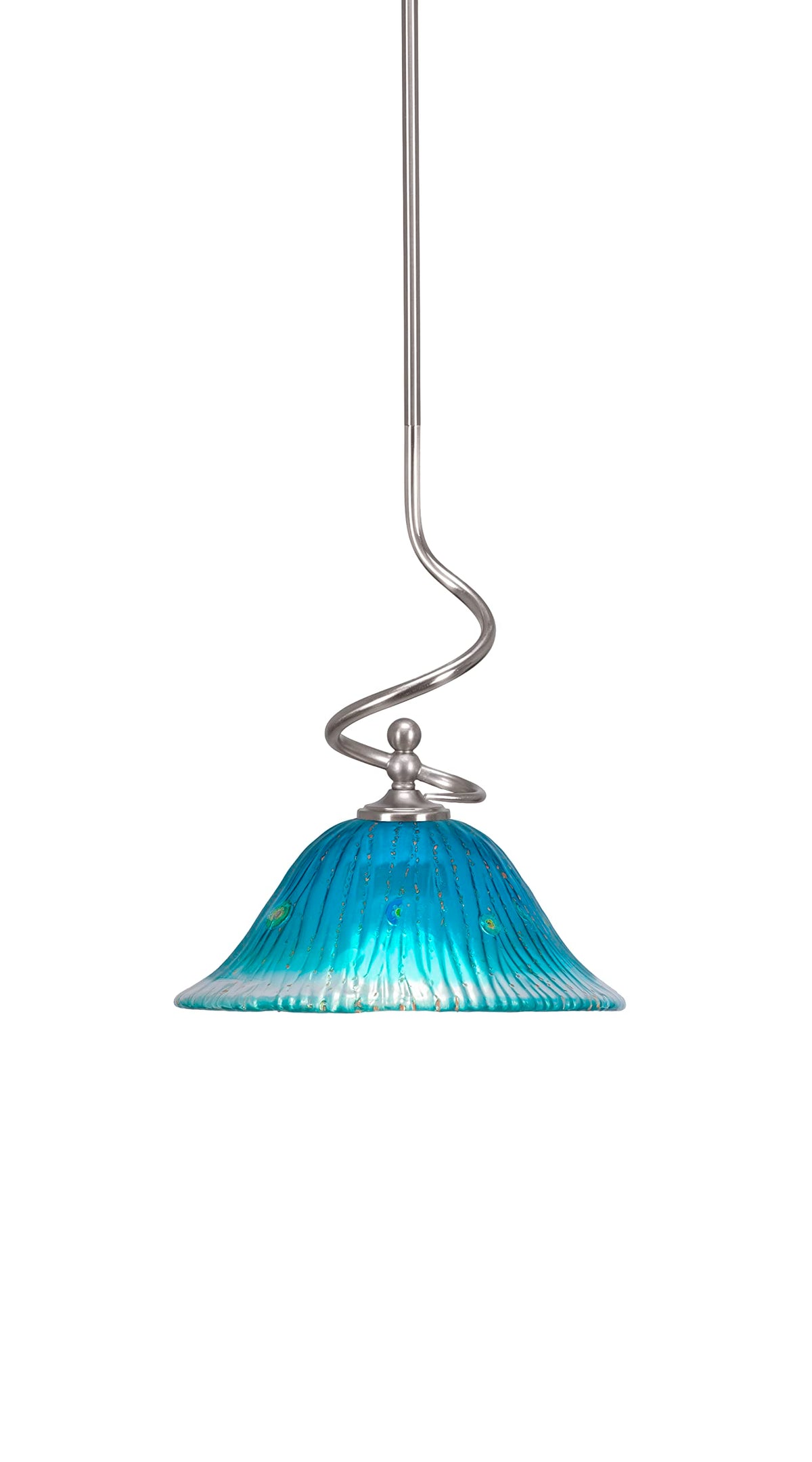 Capri 1 Light Mini Pendant in Brushed Nickel (901-BN-438)
