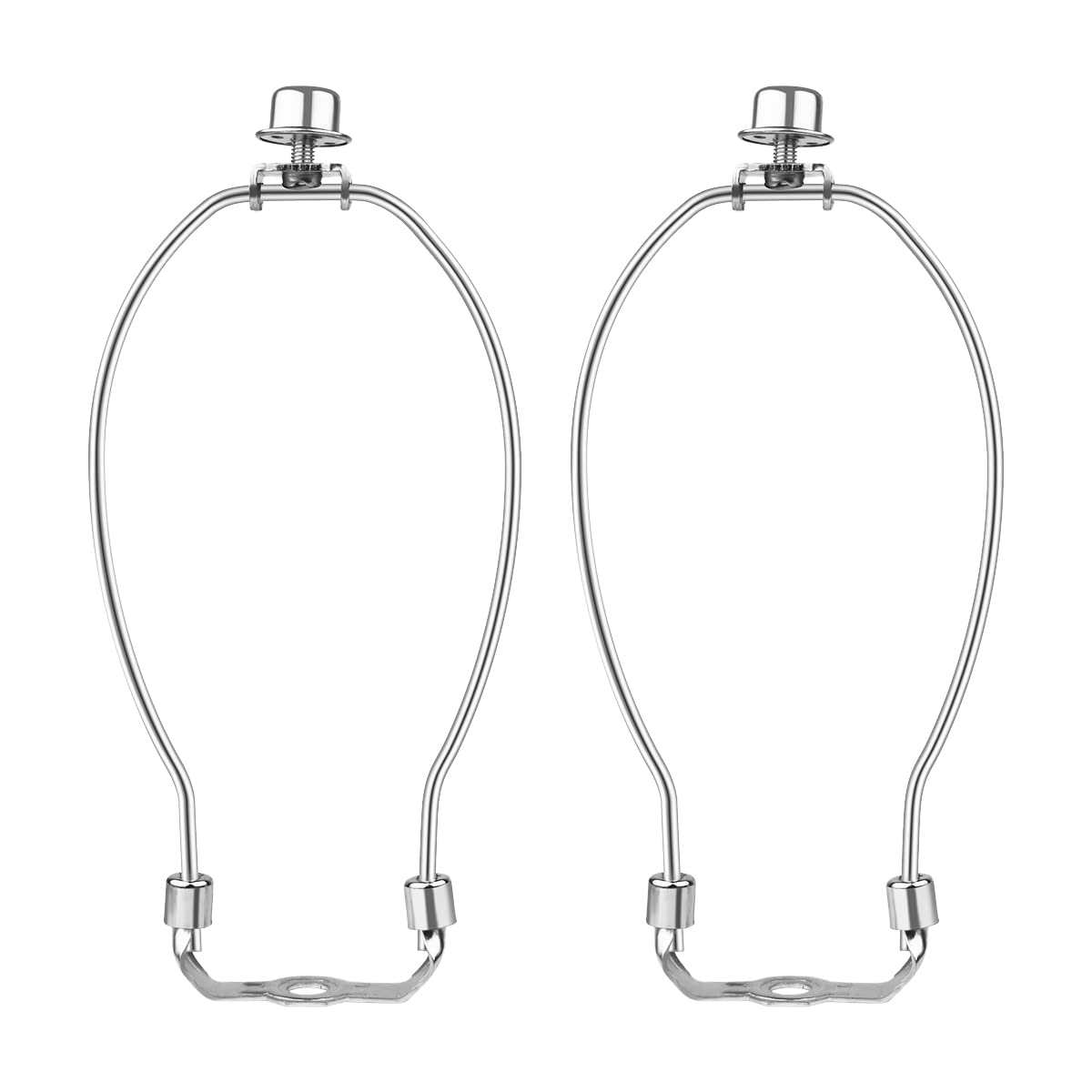2 Pcs 8Inch Lamp Shade Harp Holders Detachable Lamp Shade Bracket Heavy Duty DIY Lighting Accessories for Floor Lamps and Table 