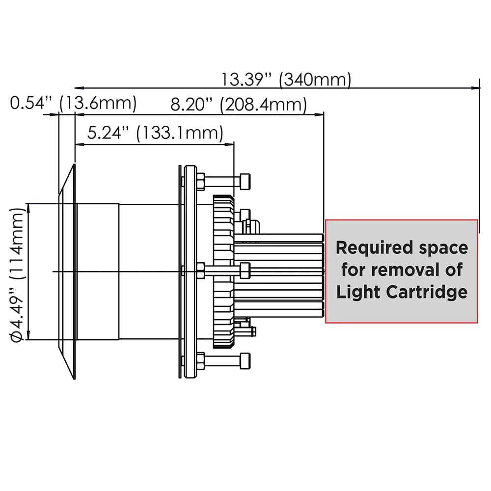Ocean Led Oceanled 3010Xfm Pro Series Hd Gen2 Led Underwater Lighting (Color: Midnight Blue, Option: Flush Mount)