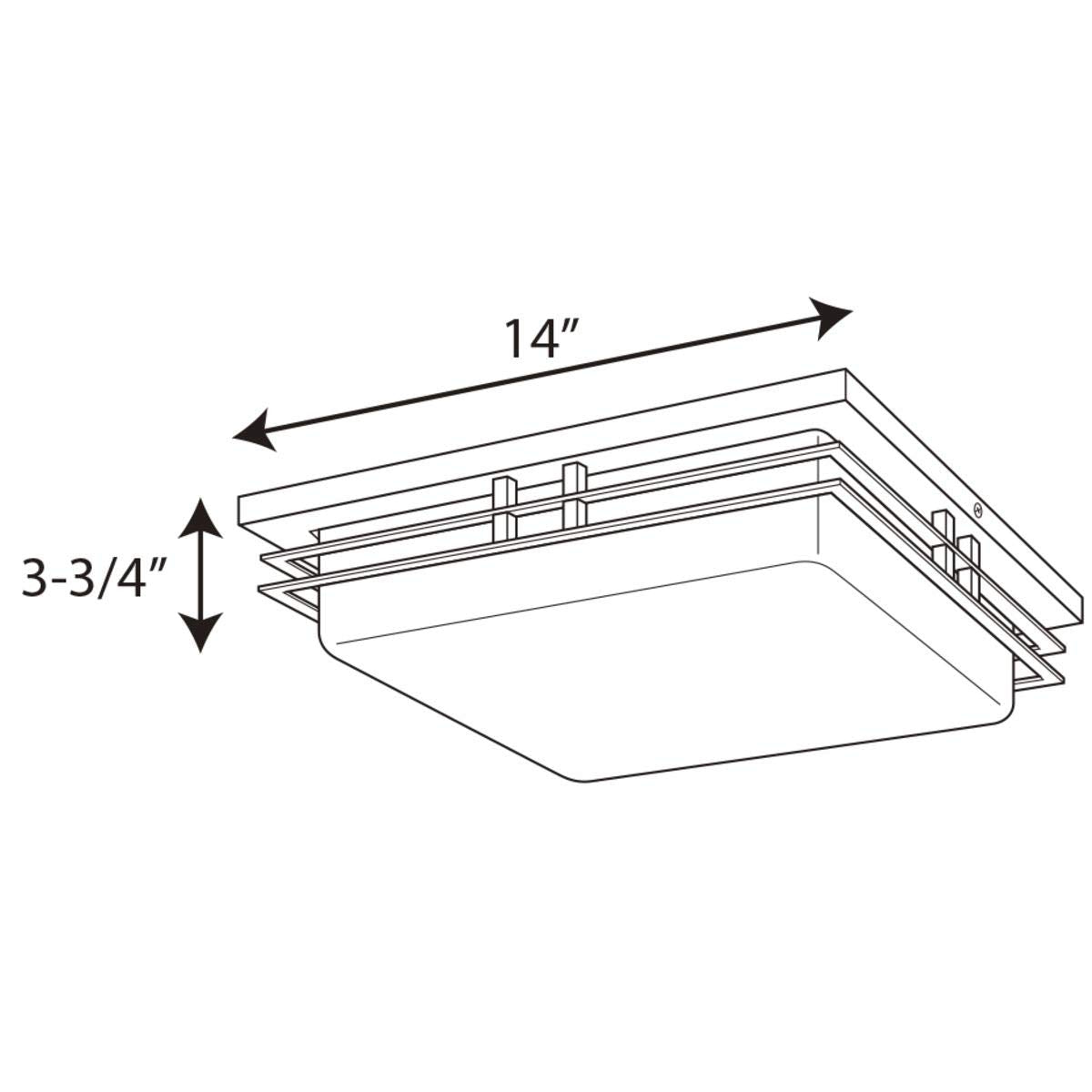 Helm Collection Two-Light 14'' Led Flush Mount