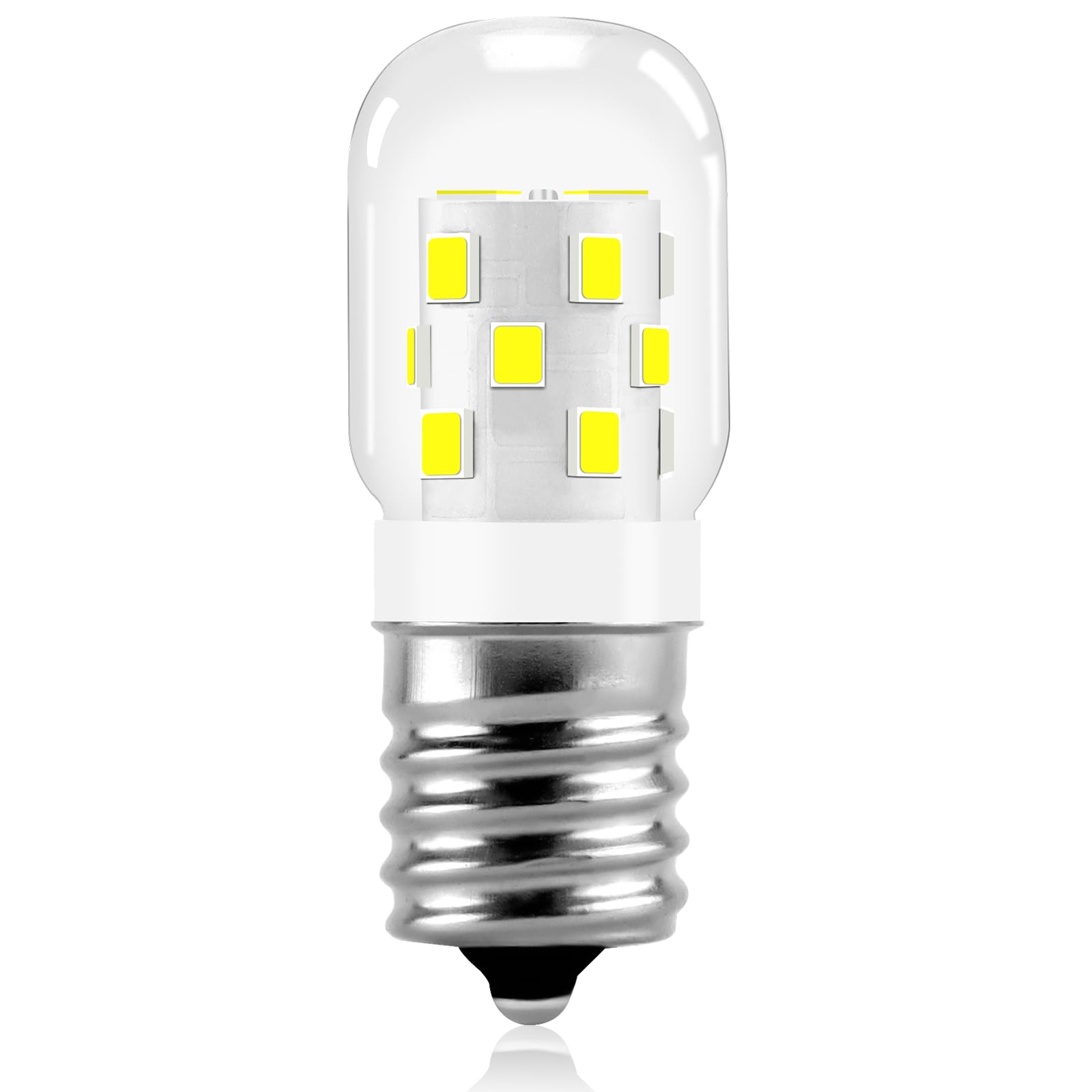 Miflus E17 Led Bulb Microwave Oven Appliance Light Bulb Super Power Saving Multiple Purpose Under Hood Over Stove Lights-3W(Equa