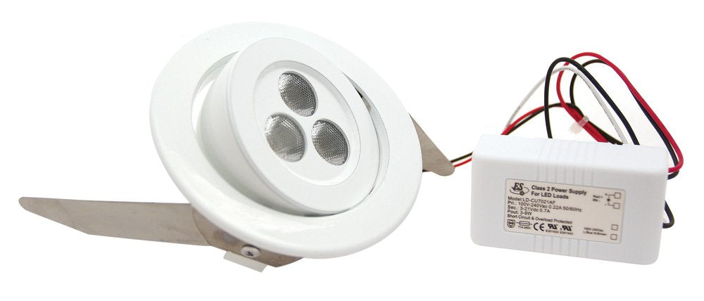 Cal Lighting 415-9-40D3K-Bk Led Recess Light From Led Recess Light Collection 4.00 Inches