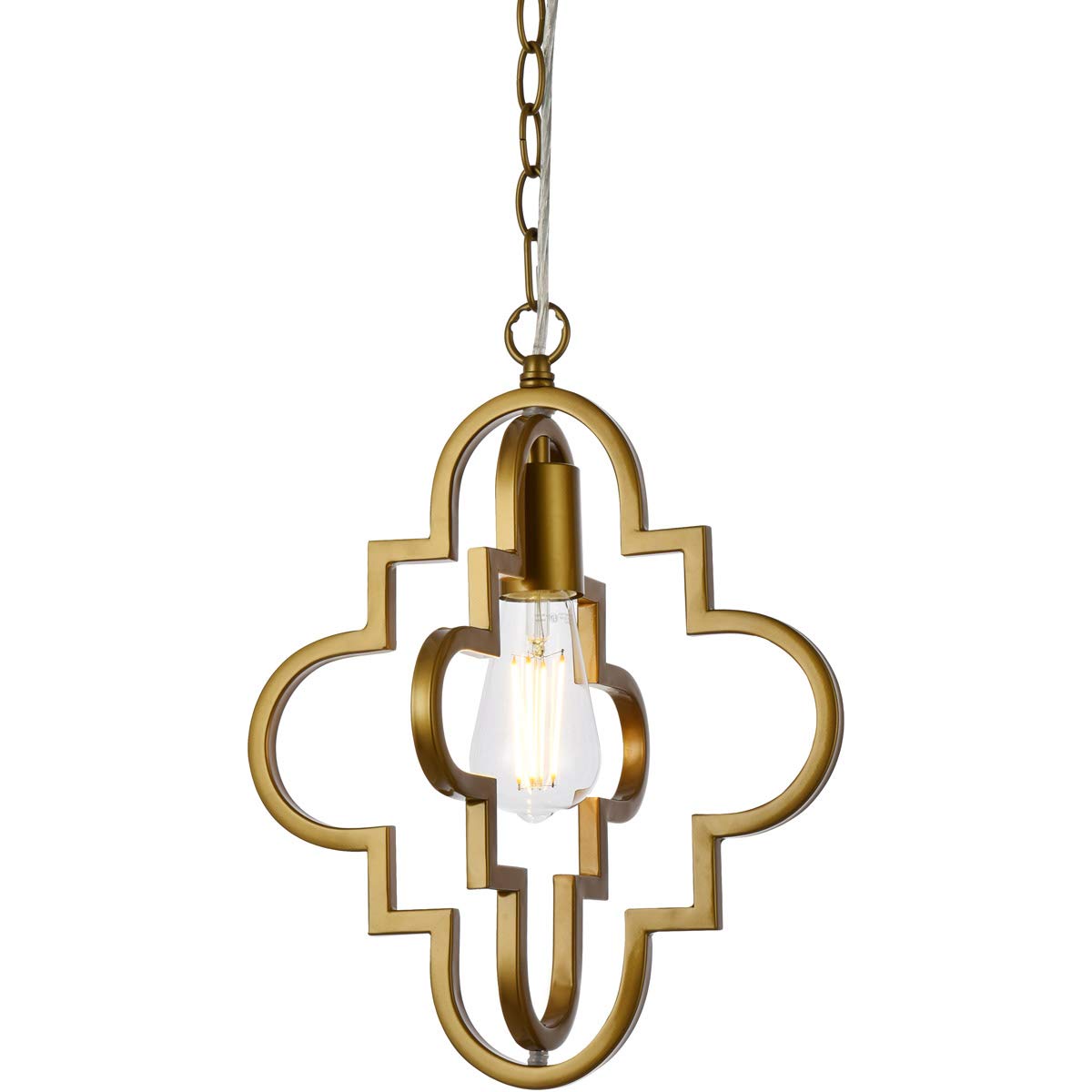 Living District Indoor Modern Home Decorative Bright Ceiling Sandara 1 Light Pendant in Brass