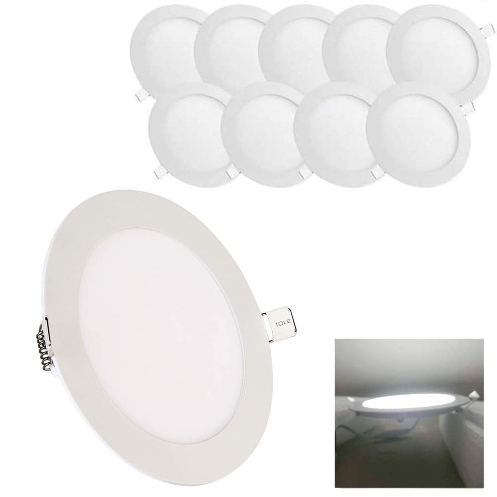 HMINLED 8 Inch 18Watt Ultra Thin Round LED Recessed Panel Spot Lightin ...