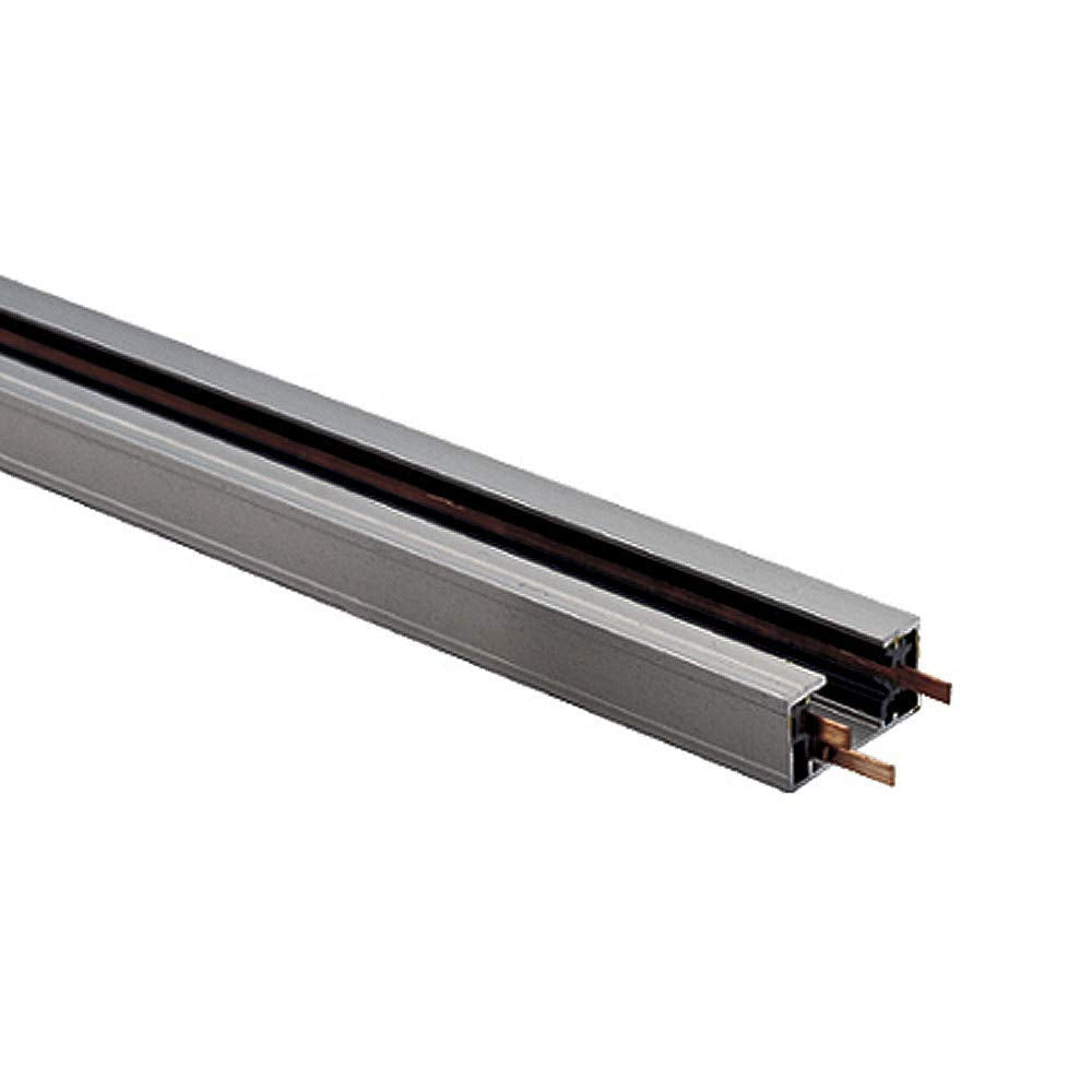 Jesco Lighting HTR6SC 6 Single Circuit Wire Track System, 3-Wire Trac, Satin Chrome Finish, One Size, Wood Material