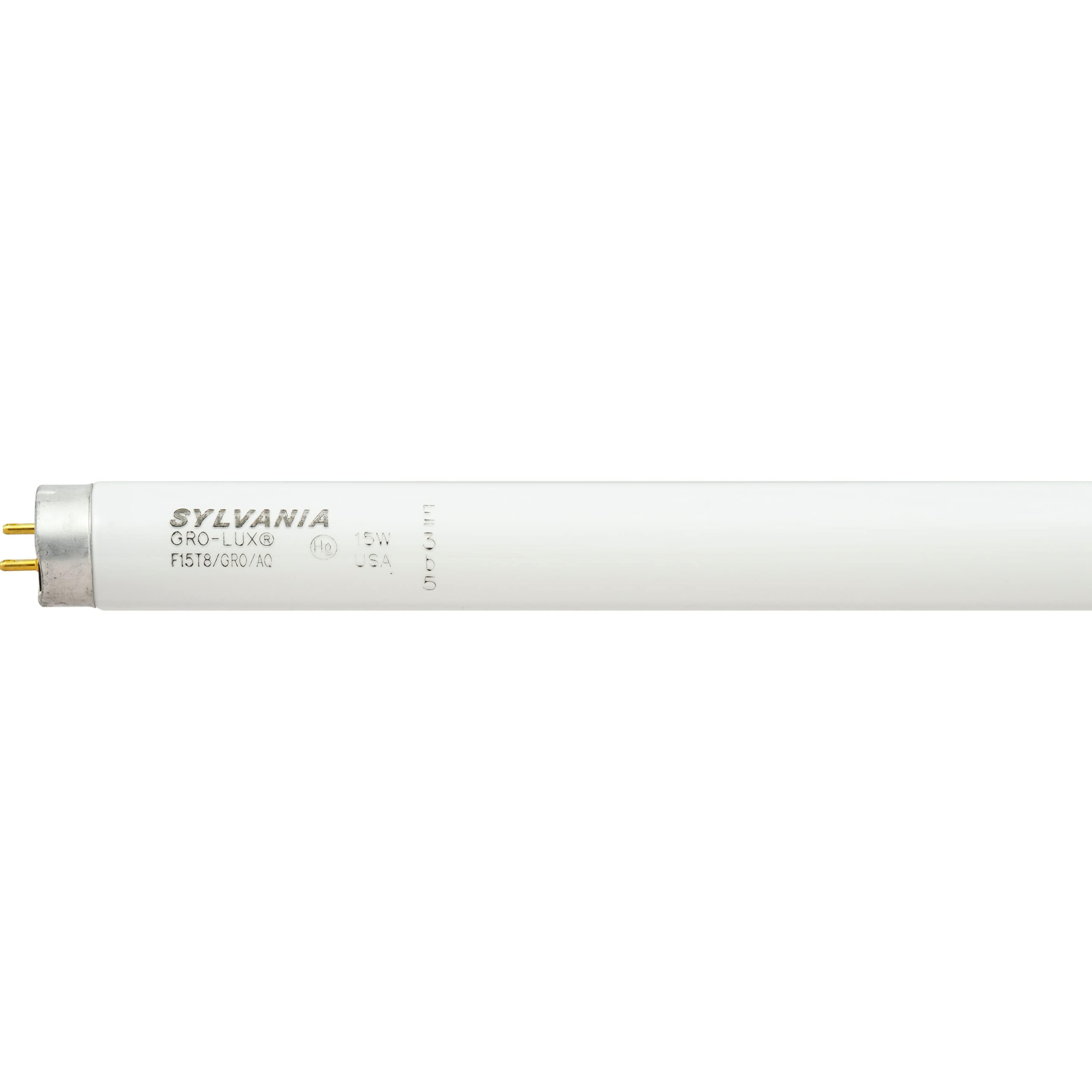 LEDVANCE GRO-LUX 15W T8 Grow Linear Fluorescent Lamp 5500K 17.78 inches White Glass Model 21657