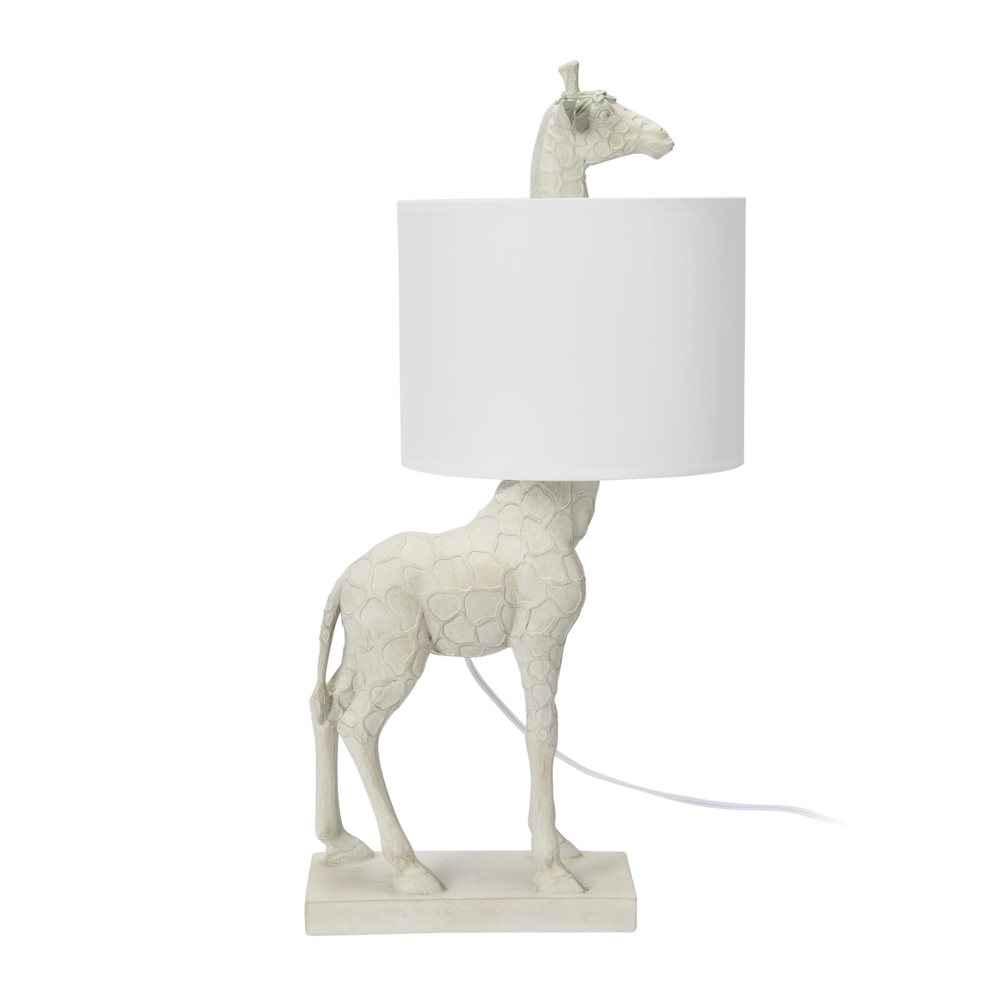 Creative Co-Op White Resin Giraffe Lamp