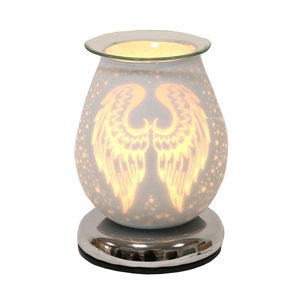 Touch Electric Wax Melt Burner - White Satin Angel Wings