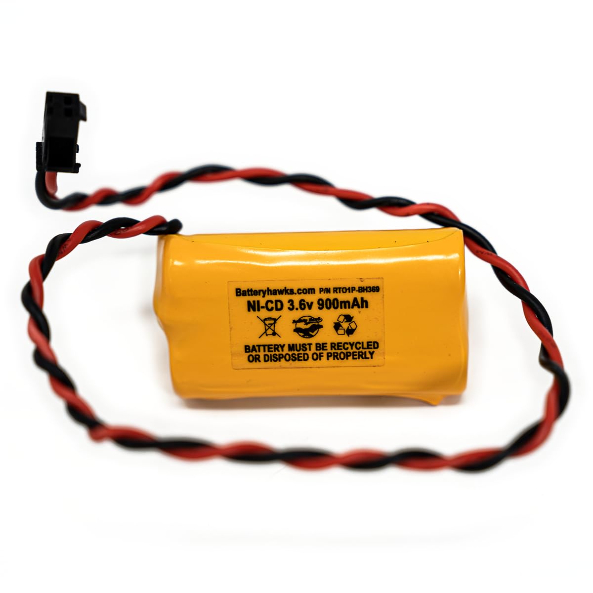 Battery Hawk ELB B001 NiCad 3.6V 900mAh Emergency Light Exit Sign Battery