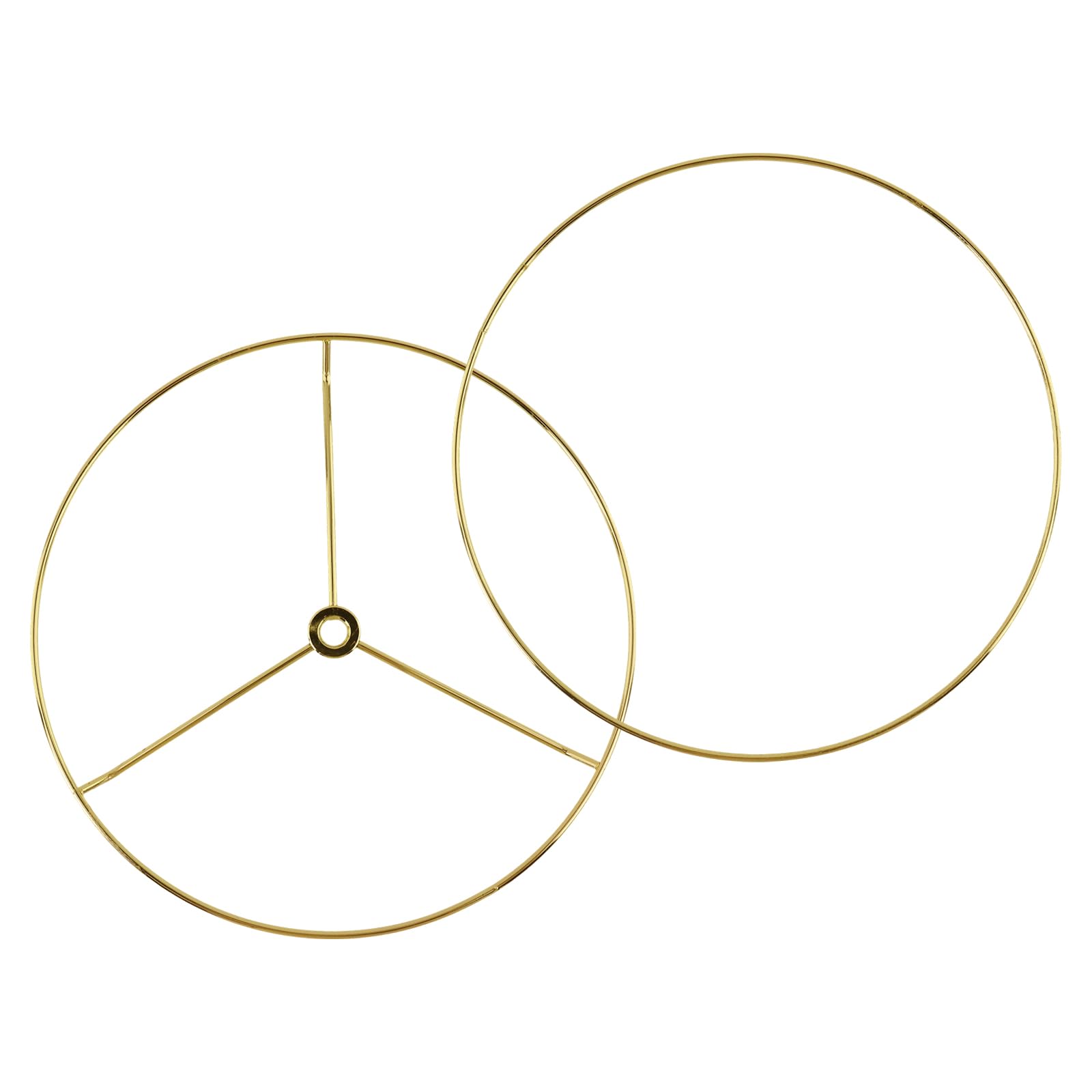 Antrader Wire Lamp Shade Rings Metal DIY Drum Lamp Shade Ring for Connecting Lamps Harp, Lampshade Holder Frame for able & Floor
