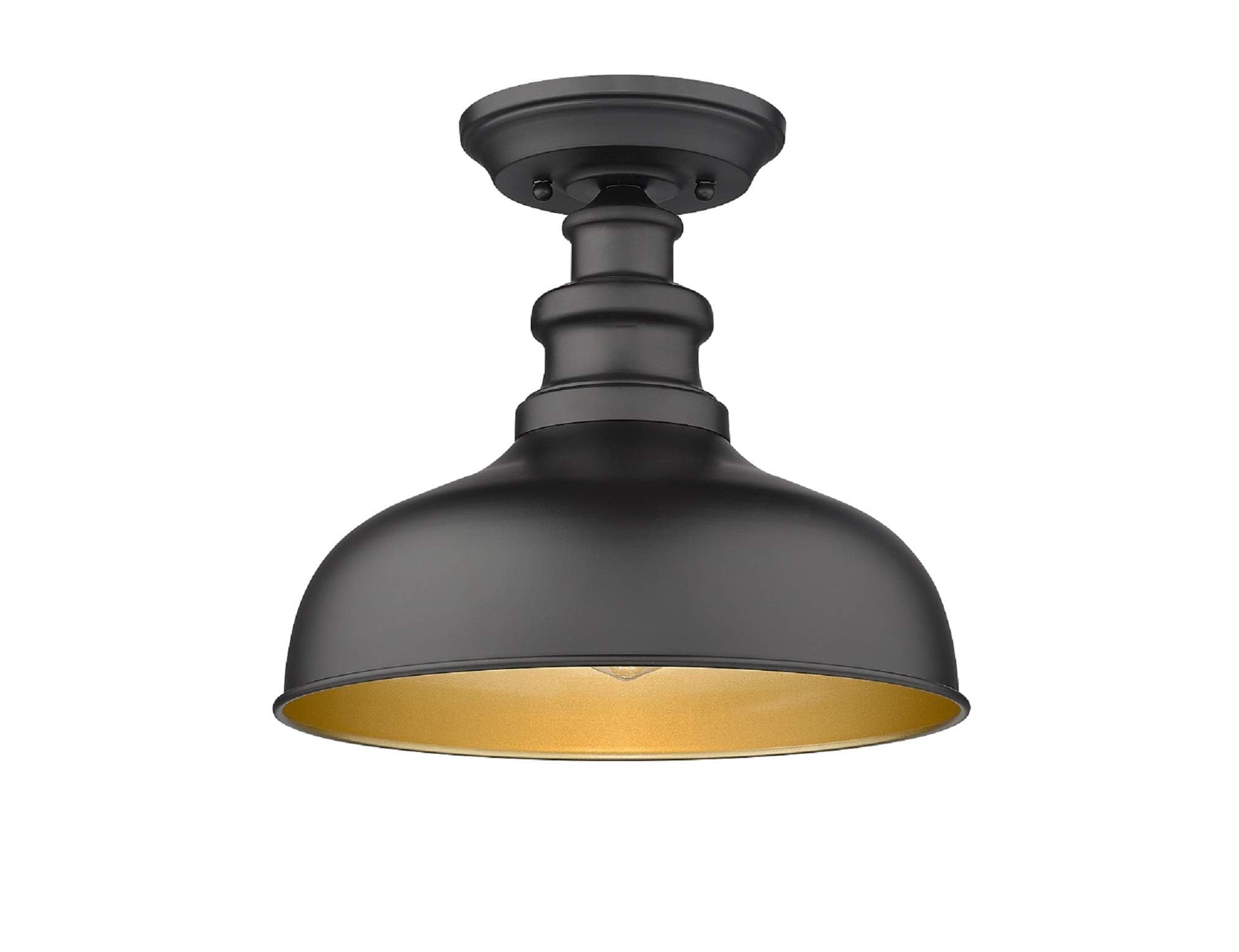 Bestshared Semi Flush Mount Ceiling Light  Industrial Hallway Light Farmhouse Close to Ceiling Light Fixture for entryway  Dining Room  Hallway (1 Pack)