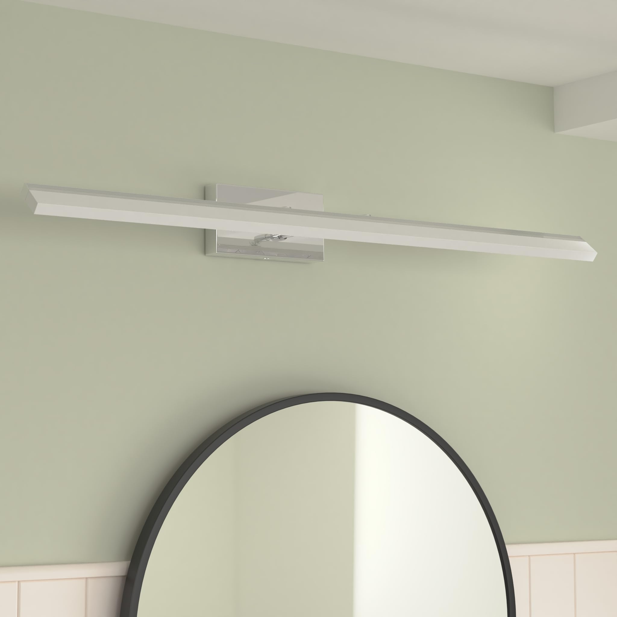 Aipsun 40In Dimmable Modern Led Vanity Lights For Bathroom Light Fixtures Over Mirror Chrome Modern Vanity Lighting(White Light)