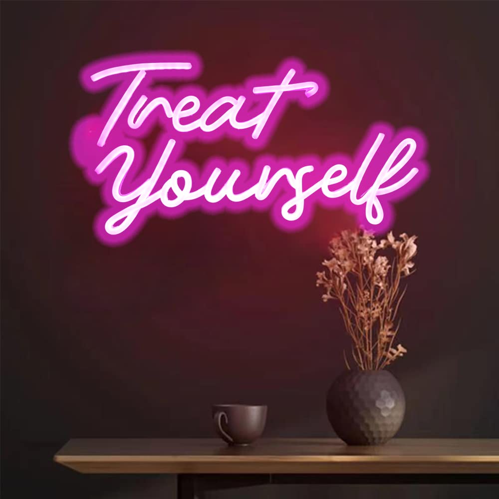 DAKABUKA Neon Sign Pink LED Letter Light Wall Decor 16.5x8.7 inches Model NL008