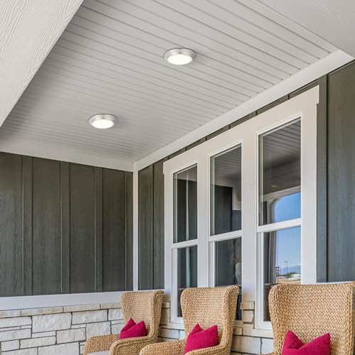 Westinghouse 6134200 Makira Traditional One-Light, 7.5 Inch 16 Watt Dimmable Led Indoor/Outdoor Selectable Surface Mount Fixture