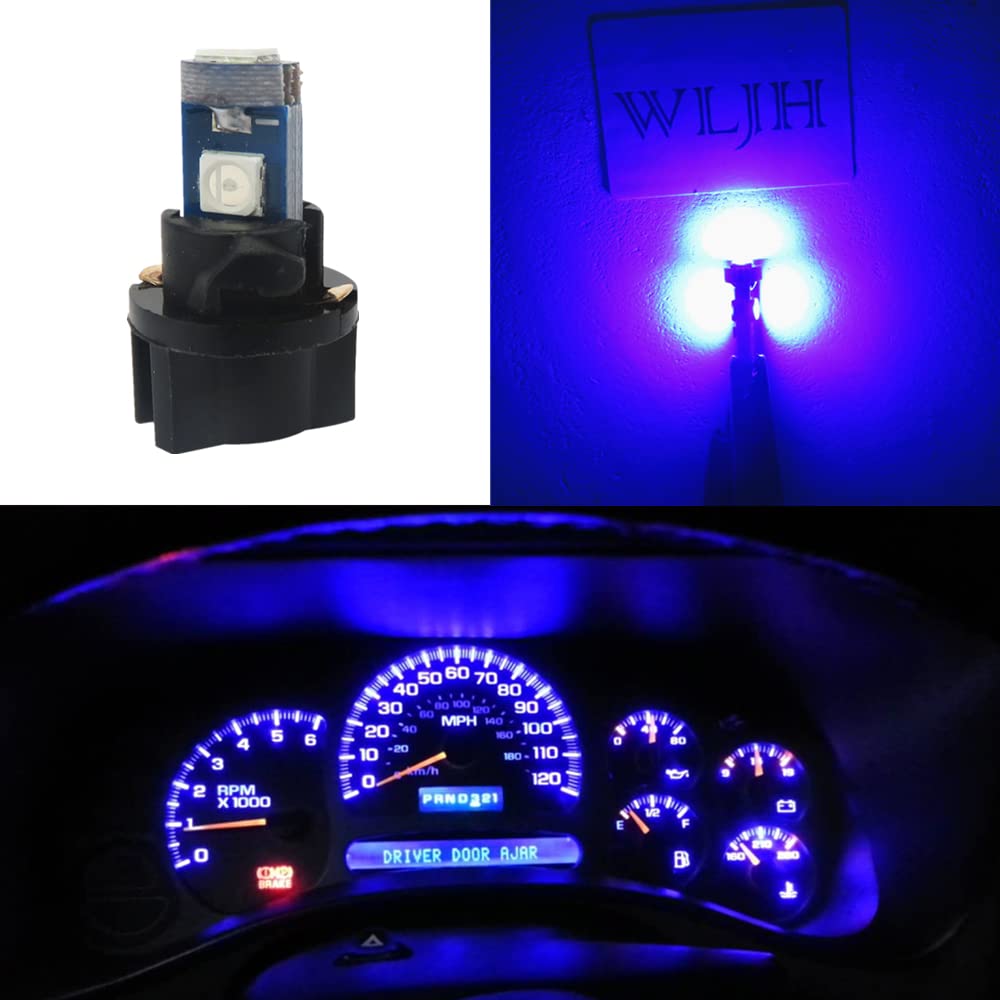 Wljh 74 Led Bulb Dash Lights Mini T5 2721 27 37 286 Wedge Pc74 Twist Socket Automotive Instrument Panel Gauge Light Kits Cluster