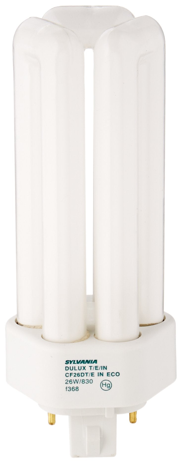 LEDVANCE Sylvania Compact Fluorescent Bulb 26W 4 Pin Triple Tube 3000K Model 20880 Glass