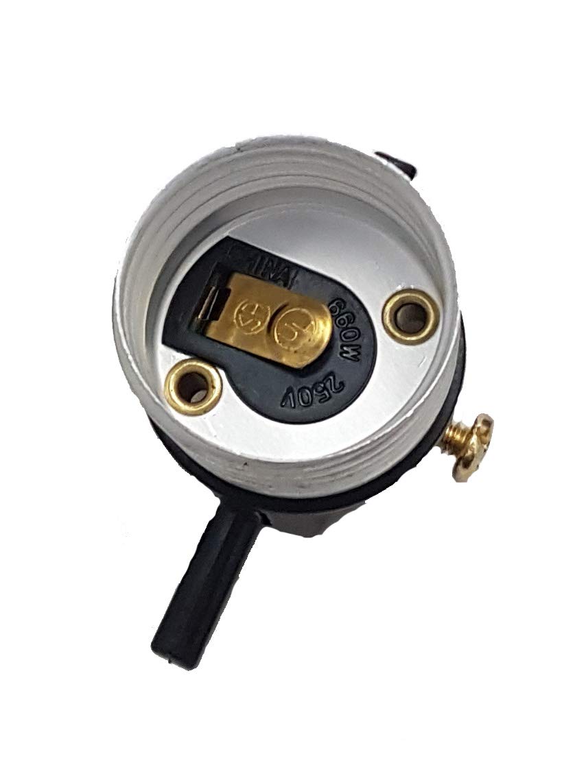 B&P Lamp? Brass Plated Finish Table Lamp Wiring Kit With A 10 Inch Harp And Push-Thru Socket