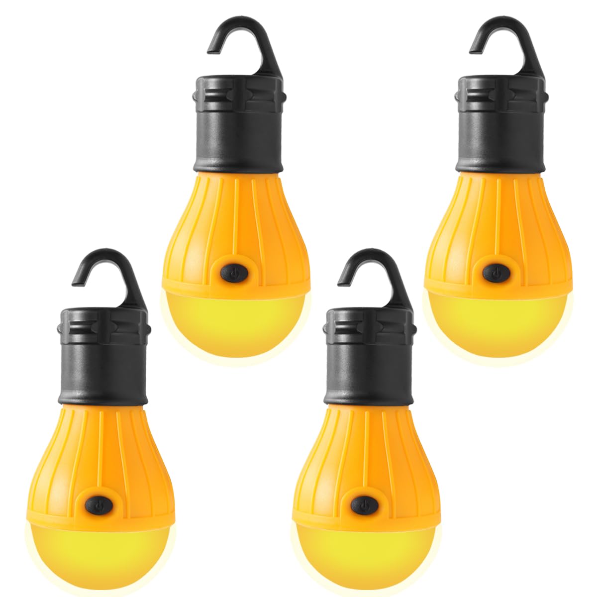 KINUR Sleep Aid Camping Light Bulbs Soft Amber Yellow Color Bug Resistent Portable Hanging Lantern for Kids,Baby,Camping,Hiking,