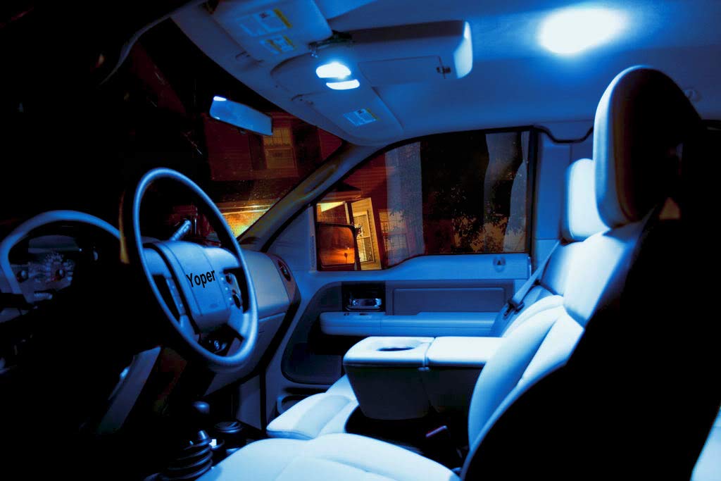 Ice Blue LED Light Kit for Ford F-150 250 350 Mustang Taurus Chevy Silverado Avalanche Impala Tahoe Trailblazer Dodge Ram Charge
