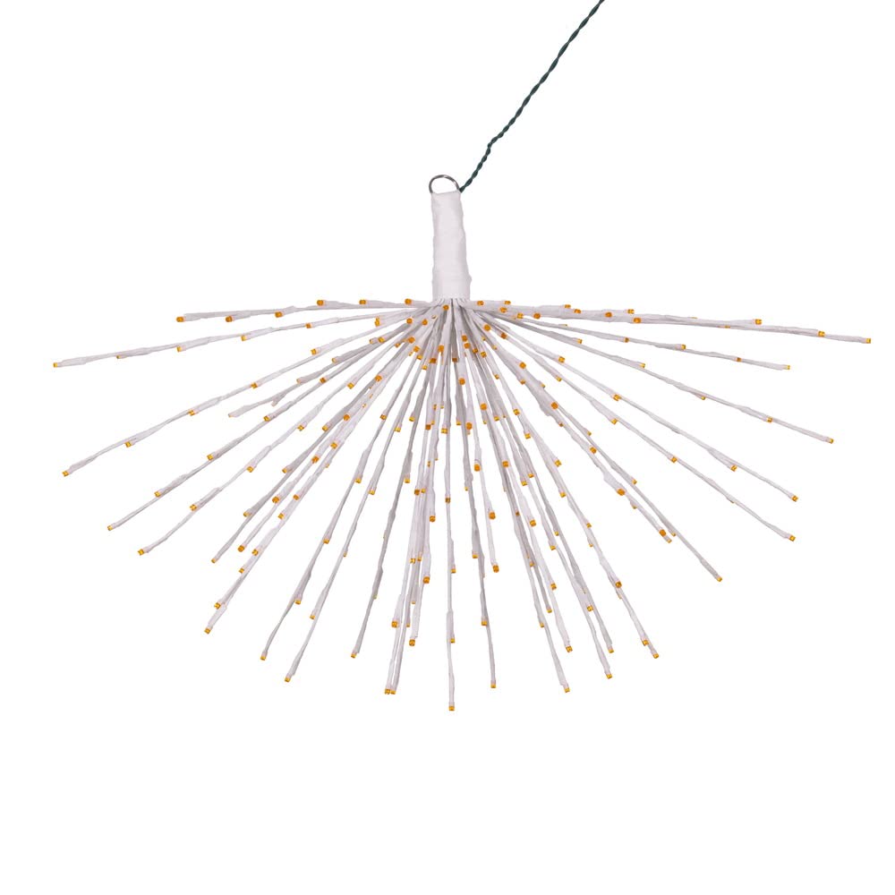 Vickerman 240Lt x 32&quot; White Starburst Orange 5mm LED Lights.