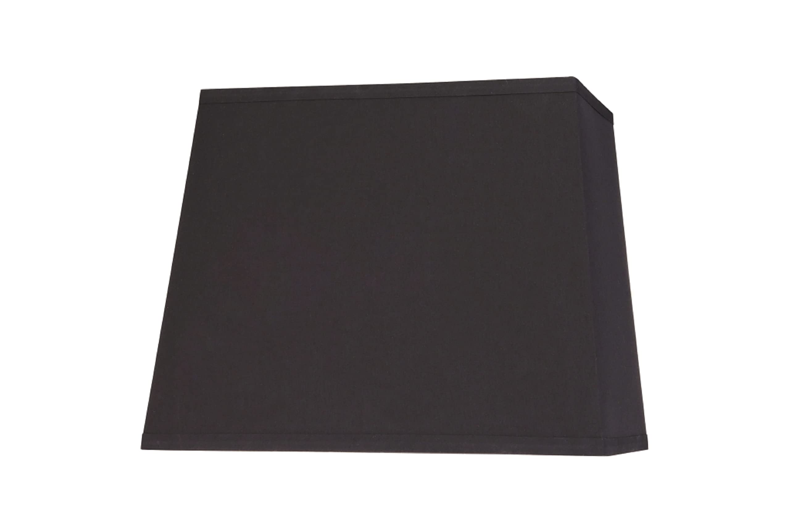 Aspen Creative 36041 Transitional Rectangle Hardback Shaped Construction Black, Wide (5&quot; + 10&quot;) x (8&quot; + 12&quot;) x 9 1/2&quot; Spider LAMP Shade, x x 9-1/2&quot;