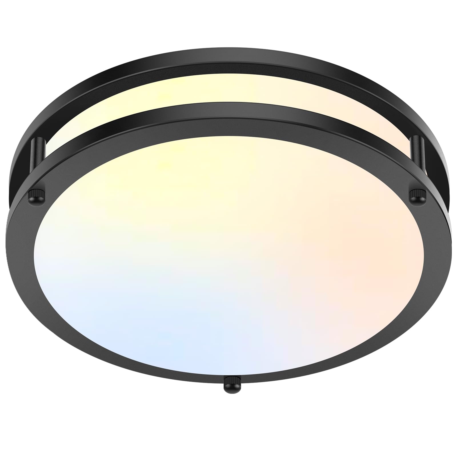 LED Flush Mount Ceiling Light Fixture, 30W 4000LM Dimmable 2700K-6500K Color Changing Modern Ceiling Lamp for Living Room, Bedro