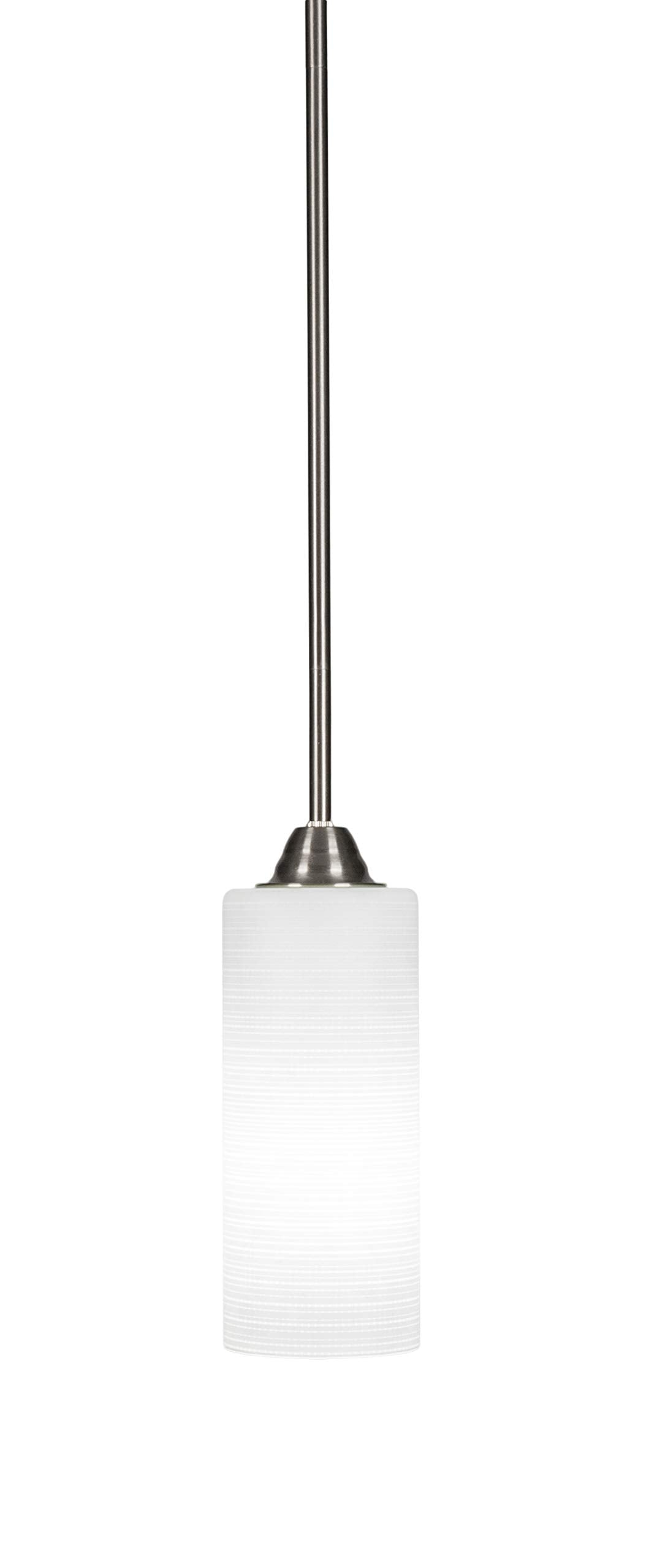 Toltec Lighting Paramount 1 Light Mini Pendant in Brushed Nickel (3401-BN-4091)