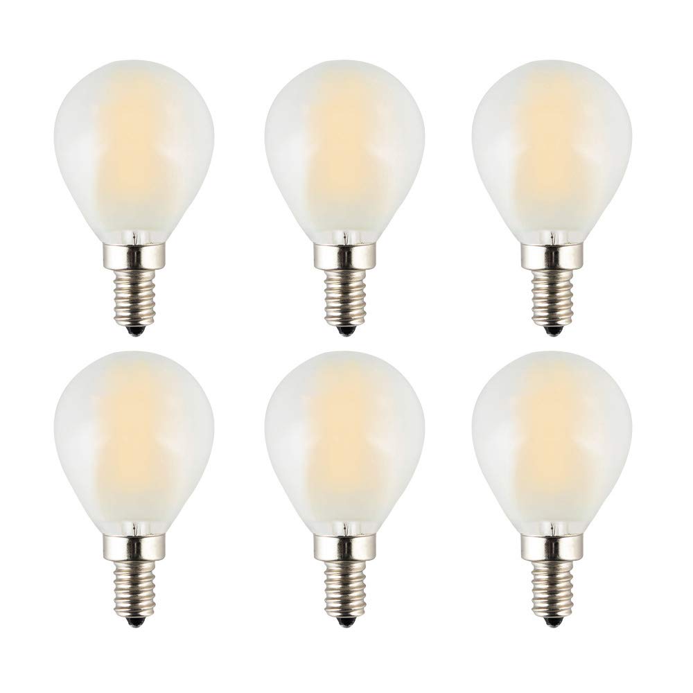 Opalray G45(G14) Mini Globe Led Bulb, 2W 200Lm, Dimmable, 25W Incandescent Replacement, Warm White Light 2700K Filament Tungsten