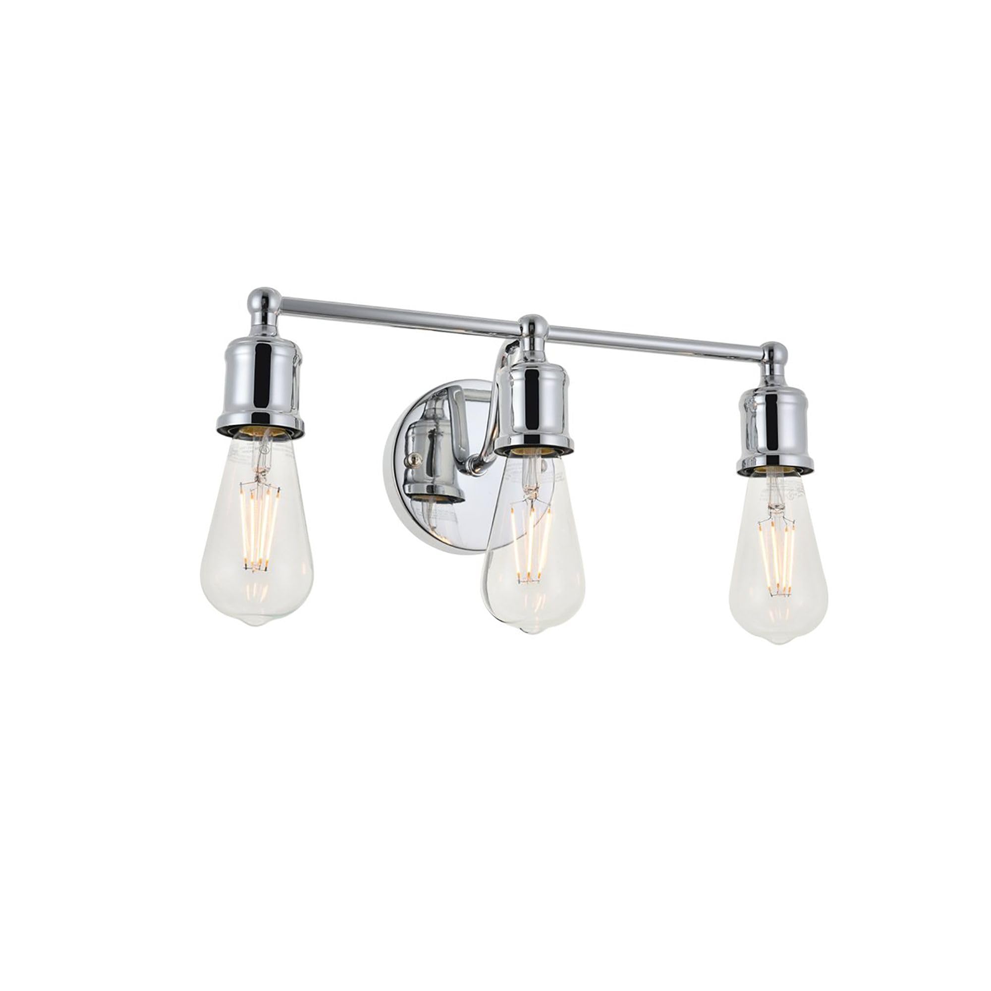 Living District Indoor Modern Home Decorative Bright Ceiling Serif 3 Light Chrome Wall Sconce