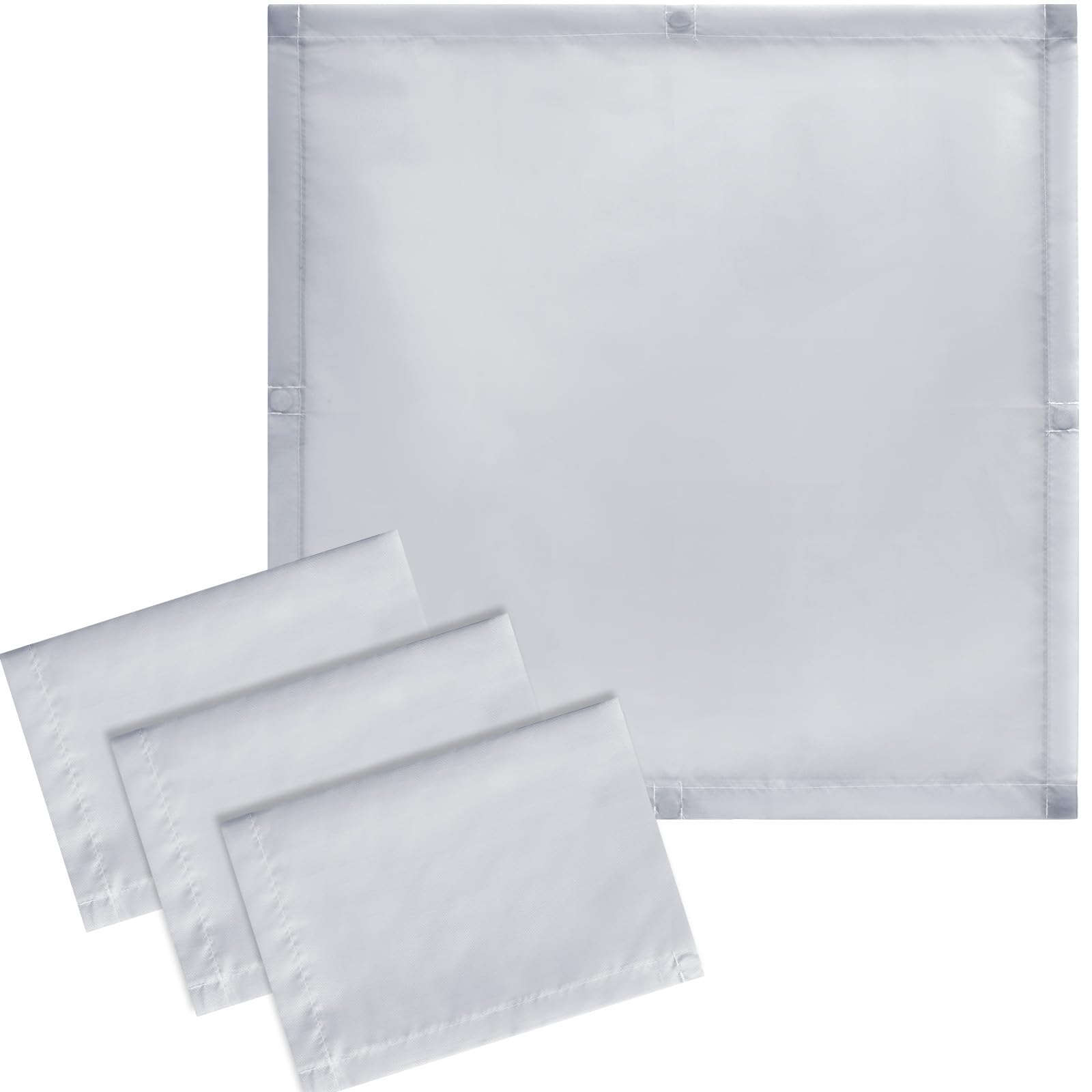 VIHOSE 4 Pcs Fluorescent Light Covers for Ceiling Lights - Reduces Glare & Flicker - 2 x 2 Feet - Solid Style - Model ANB-VIHOSE