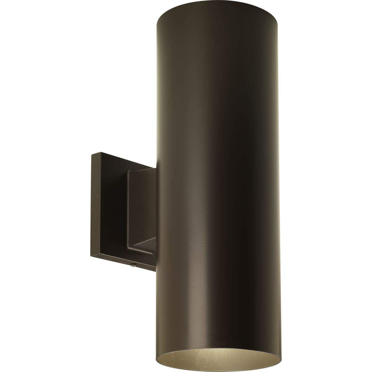 Progress Lighting 5-Inch Cylinder Outdoor Led Wall Sconce, 2-Light Modern Wall Mount Led Up And Down Lights, Interior And Exteri