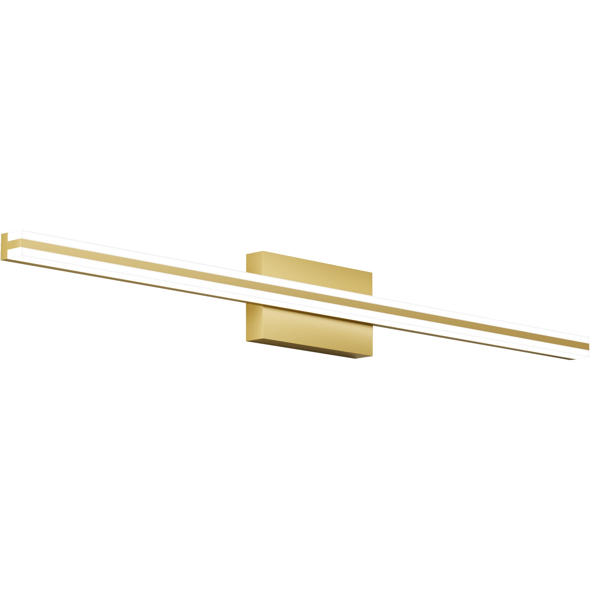 SOLFART Dimmable LED Vanity Light Fixtures 40Inch Aluminum Golden Over Mirror